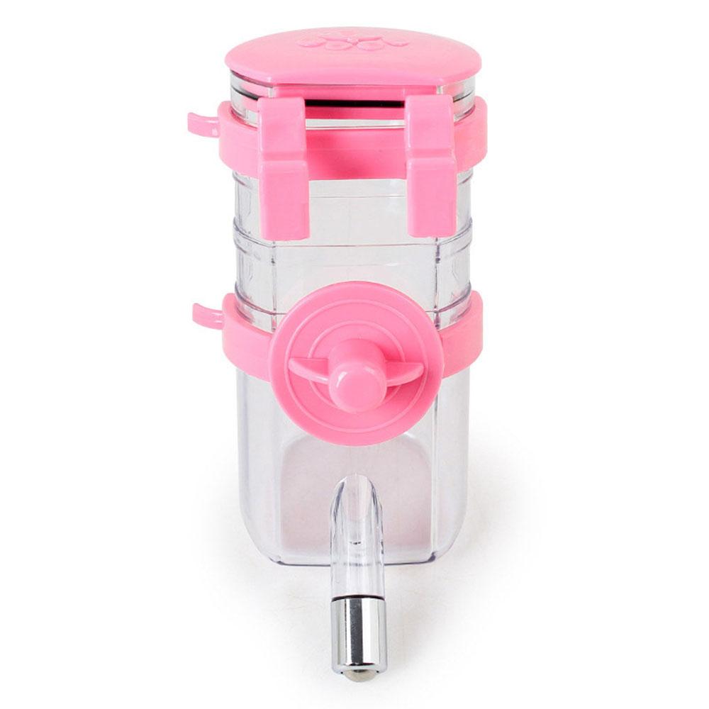 

Hanging Pet Water Dispenser - Wall-Mounted Dog & Cat Water Bottle, Leakproof Hanging Drinker for Crates/Cages, розовый