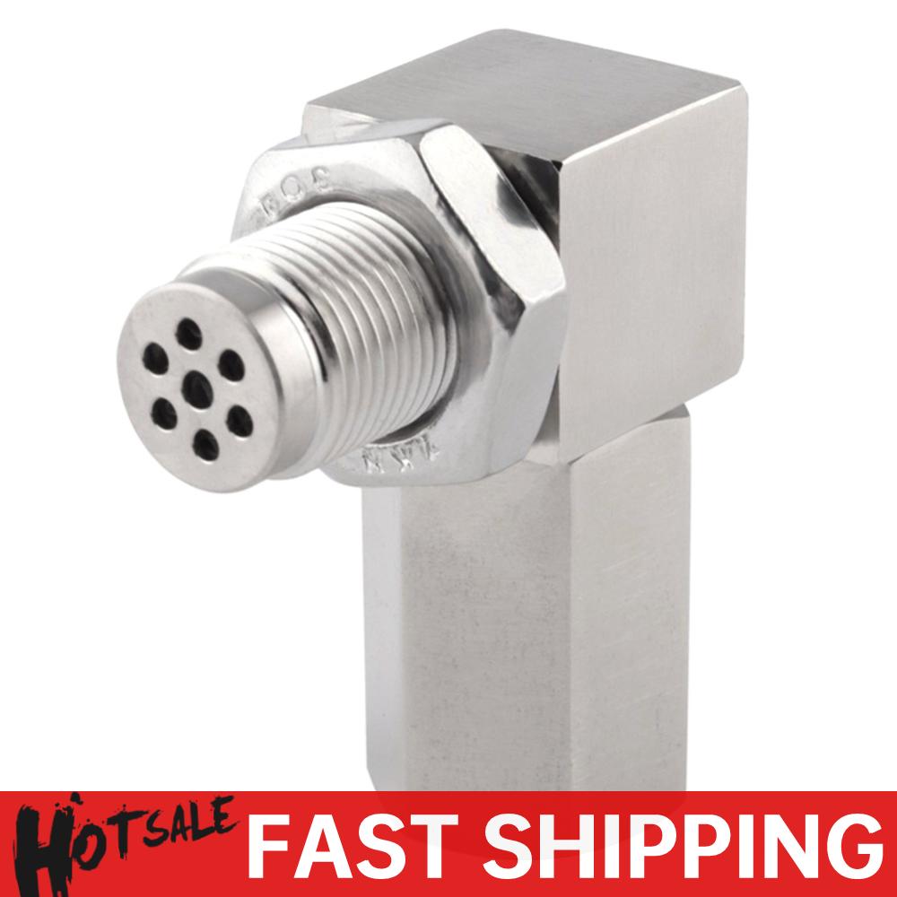 90 Degree CEL Fix Check Engine Light Eliminator Replacement Automotive O2 Sensor Adapter with Mini Catalyst M18 X 1.5