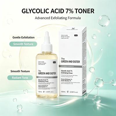 Toner à l'Acide Glycolique 7% - Qualifications Transfrontalières Complètes, Meilleure Vente