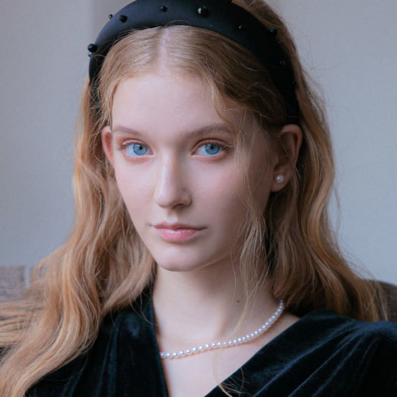 Jean Paul Clarisse Volume Black Crystal Point Hairband LFHB0724