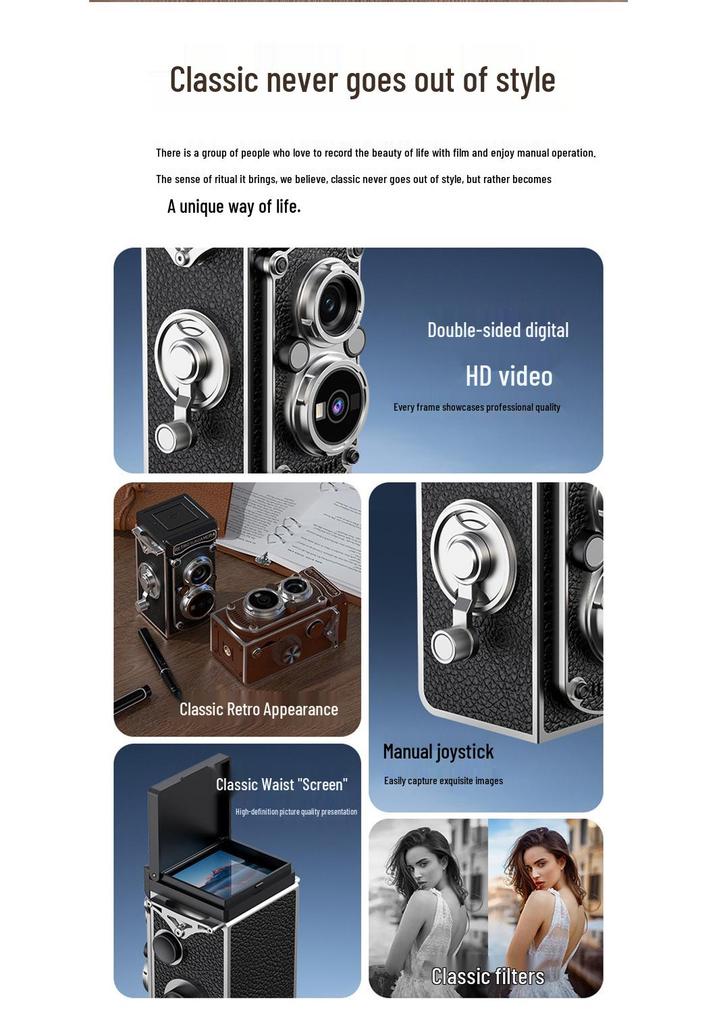 Retro Camera LK019: HD Digital Student Gift, Portable Pendant CCD for Travel