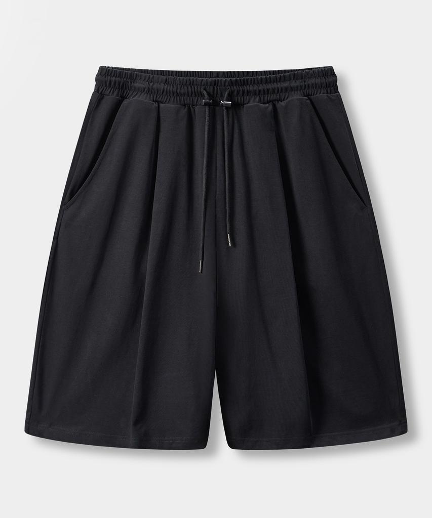 Dimiteulibeullaeg [10Th Anniversary Special] © Everyone'S Coolmax® Fabric One-Pleat Sweat Half Pants_3 Colors