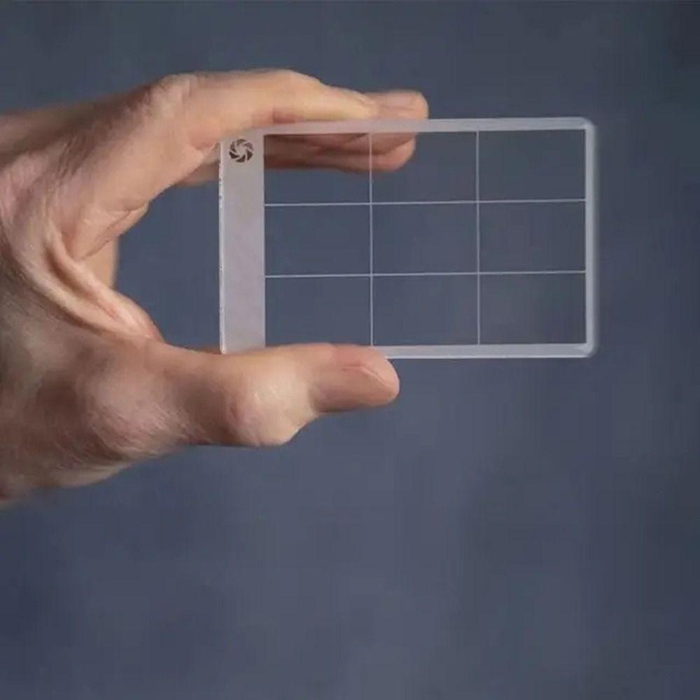 Transparent Viewfinder Ruler Triangle Fibonacci Viewer Kids Adults Golden Ratio Ruler  Art Tool