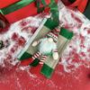 Set of 2 Festive Santa Claus Refrigerator Door Handle Covers - Cute Christmas Decorations for Kitchen Appliance