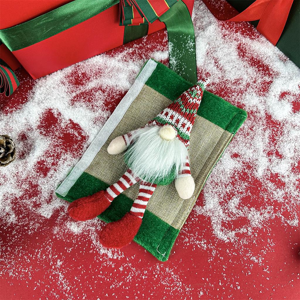 Set of 2 Festive Santa Claus Refrigerator Door Handle Covers - Cute Christmas Decorations for Kitchen Appliance
