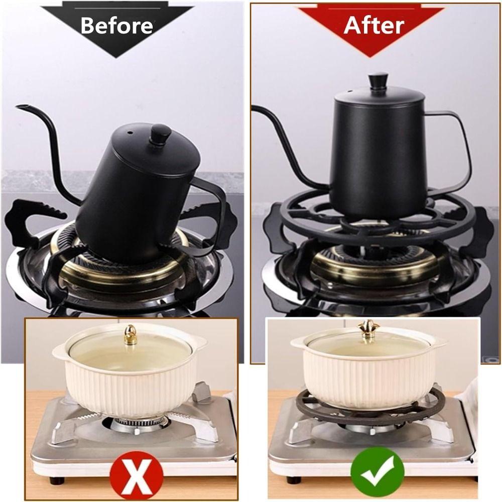 Cast Iron Cookware Stand Universal Gas Stove Pot Support Creative Gift Pot Holder Rack