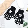 Unisex Pekskärms Halvfingerhandskar - Tunn Modell för Höst- och Vintersporter, Utomhusaktiviteter och Halloween
