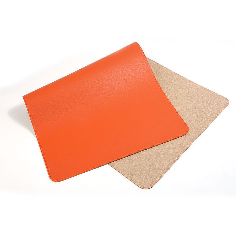 

Waterproof Stain-Resistant Cute Solid Color Leather Desk Pad for Girls 19x23cm