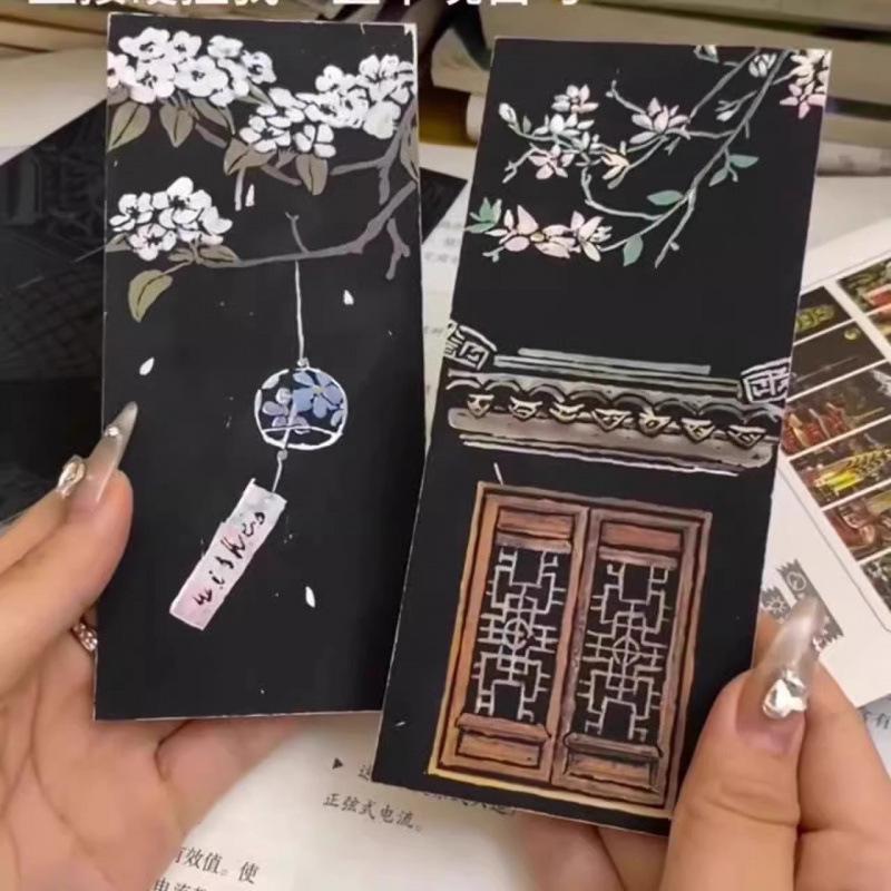 Night View City & Castle Scratch Art for Adults and College Students - Decompression Painting Paper