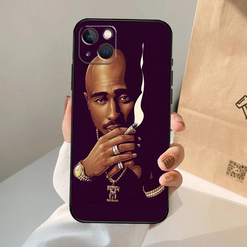 Rapper 2pac Singer Tupac Phone Case For iPhone 17 Air 16 15 14 13 11 12 Pro Max 13 12 mini 15 16 Plus 16e Cover Coque