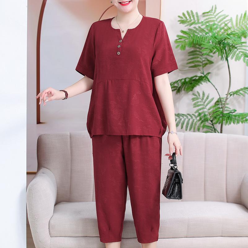 Plus Größe 3XL-7XL Sommer frauen Anzug Übergröße Casual Elegante Kurzarm Lose Hose Sets Sommer Kleidung Hohe Qualität