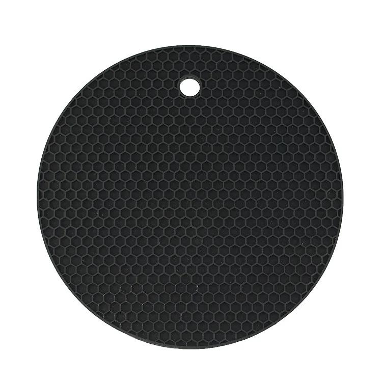 17.5cm Round Heat Resistant Silice Mat Drink Cup Coasters N-slip Pot Holder Table Placemat Kitchen Accessories Onderzetters