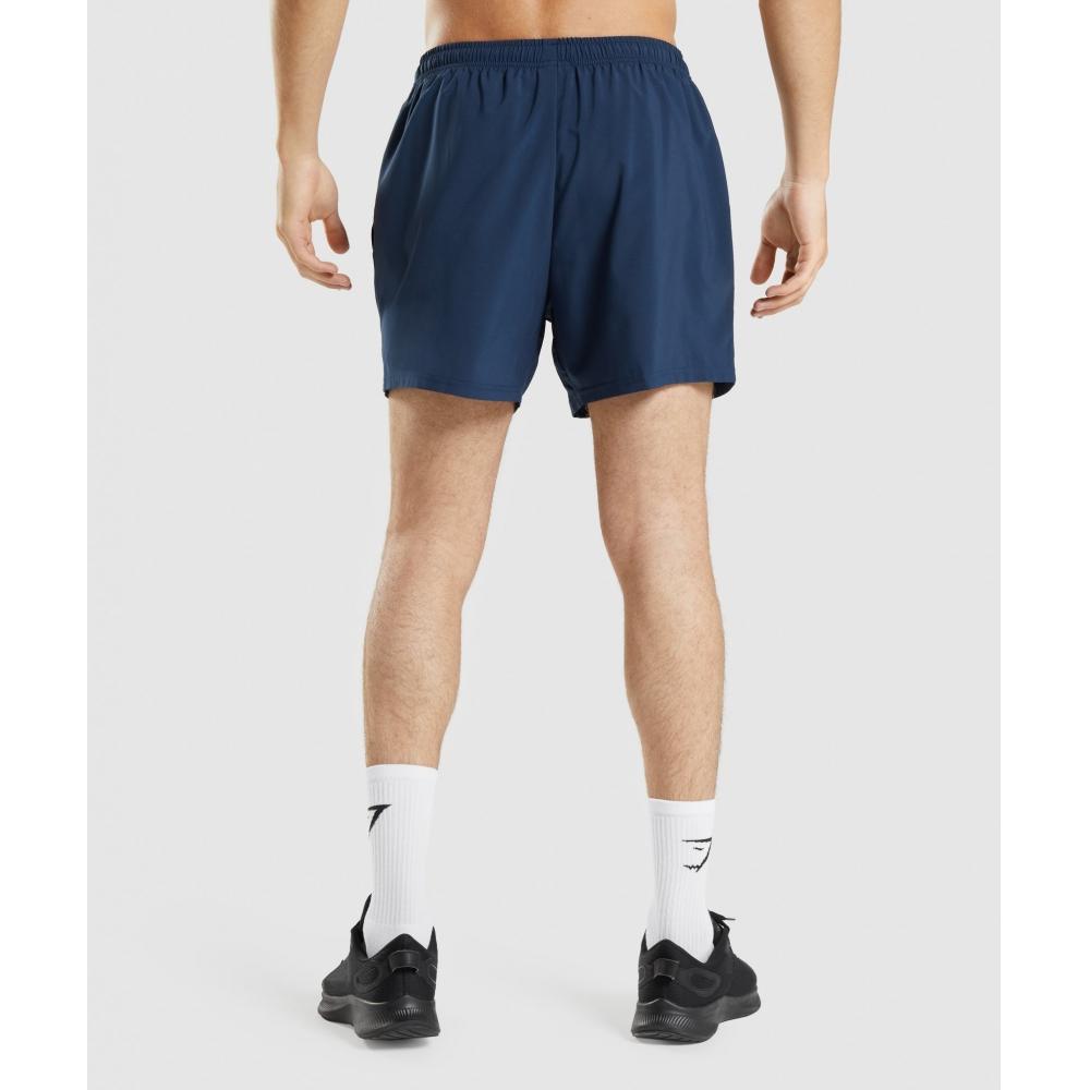 Gymshark Arrival 5  Shorts Navy A2a1m Ubcy