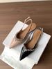 Single Shoes Rhinestone Women's Flat Shoes Celebrity with Femininity Shallow Mouth Pointed Skirt 2025 New Bag Head Sandals Women's Summer