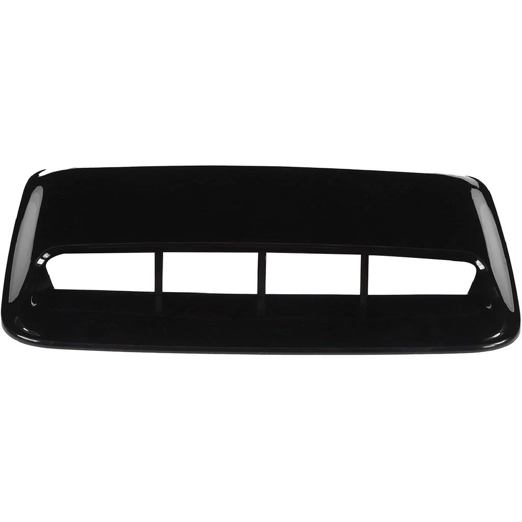 Aramox ABS Carbon Fiber Hood Scoop Cover, Universal Car Bonnet Vent, Glossy Black, for Automobile Modification