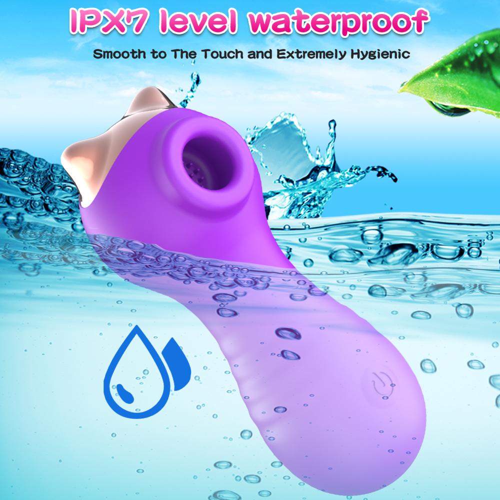 Clit Nipple Sucking Vibrator for Women 10 Modes Suction Quiet Stimulator G Spot Rechargeable Erotic Adult Sex Toy 18+