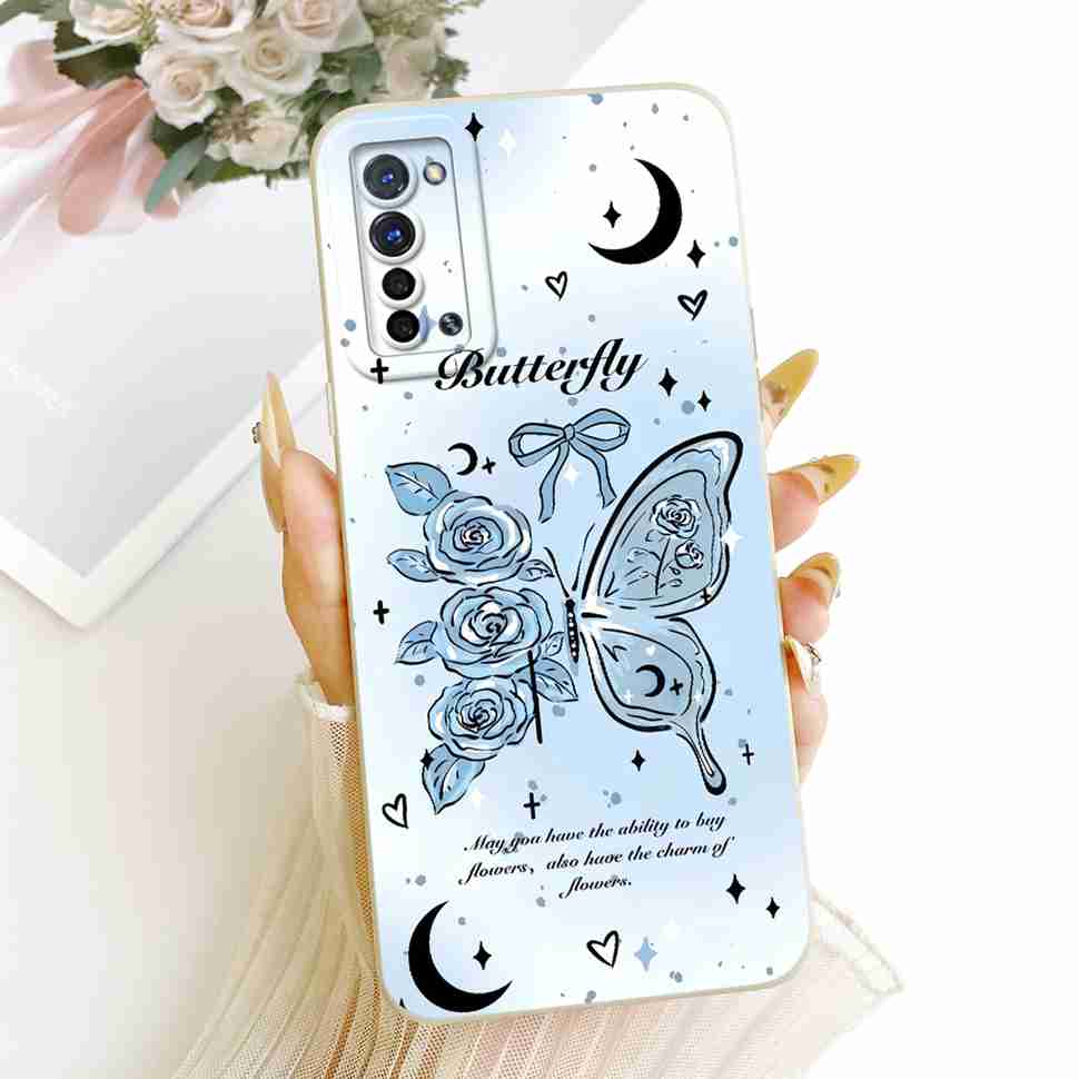 For Oppo Reno3 5G PCHM30 Case Cute Cartoon Animal Sunflower Silicone Back Cover For Oppo Reno3 5G PDCM00 A001OP Phone Cases