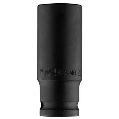 Impact Socket 1/2" Long, 22 X 78mm, Cr-Mo