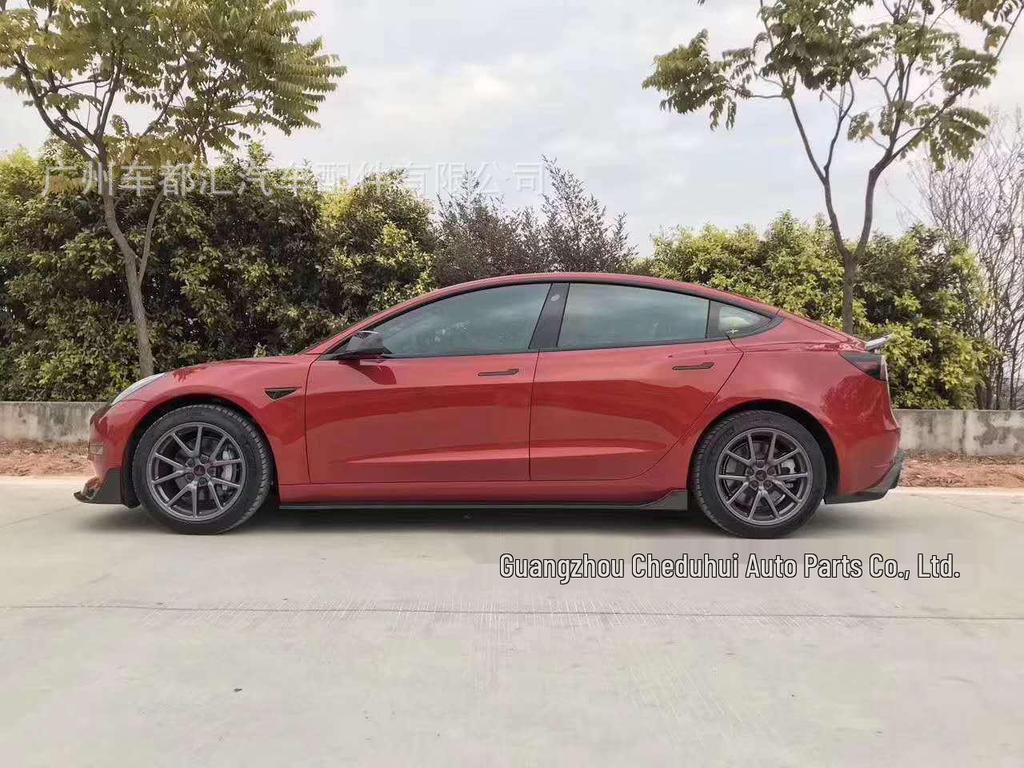 Model 3 Carbon Fiber Body Kit: Front Lip, Rear Lip, Spoiler, Side Skirts, Tail Wing