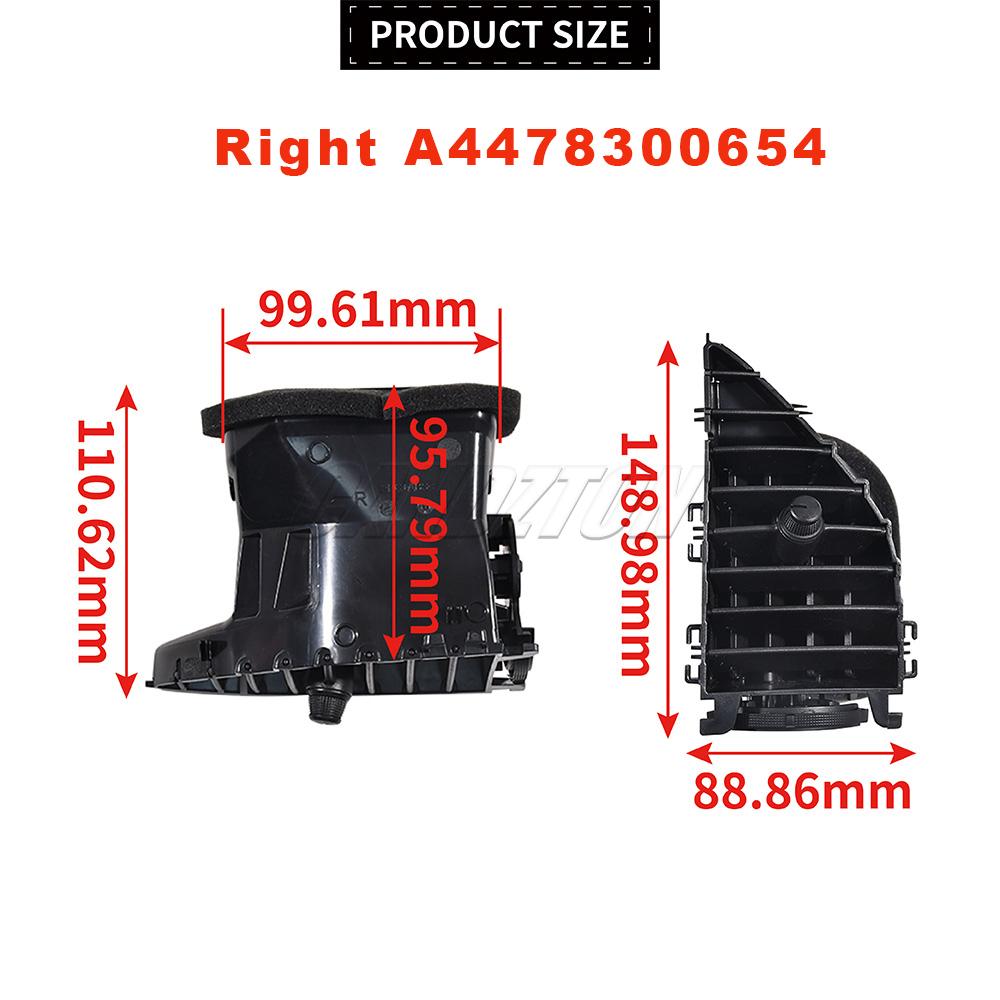 A4478300654 A4478300454 Dashboard Center A/C Grille Vent Air Conditioner Outlet For Mercedes Benz Vito V260 W447 W448 with Tool