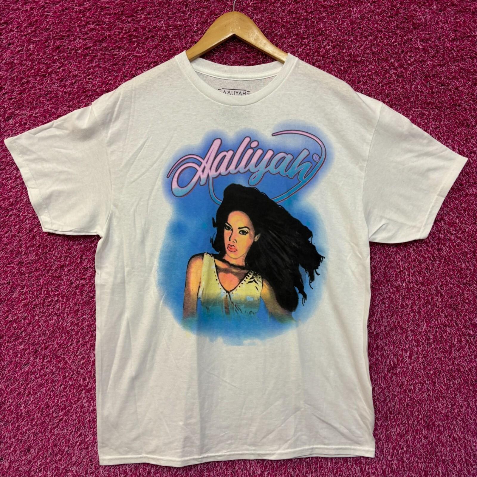 Aaliyah Airbrush Queen of Urban Pop Self-titled Album Tee large M