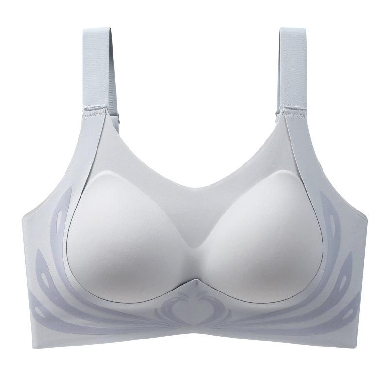 Large Size Bra Women's Sports Bra Women's Shockproof Anti Sagging Seamless Thin Bra Full Cup Vest Style Bra