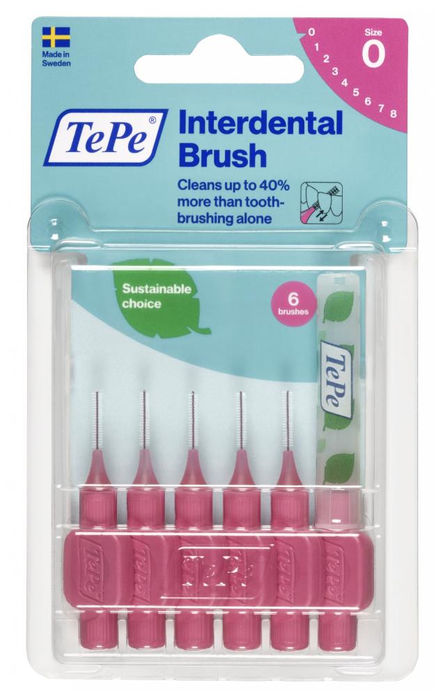 TePe szczoteczki międzyzębowe 6szt, 0,4mm różowe