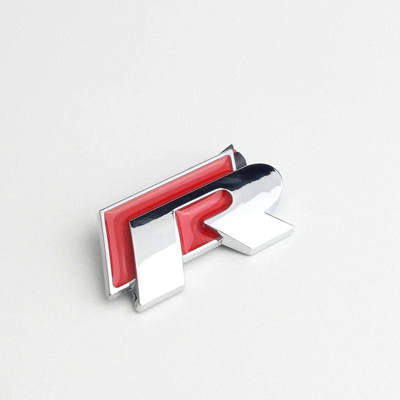 AABIP1 New 3D Metal Car Body Sticker Grill Emblem for Volkswagen VW R Rline Polo Passat B5 B6 B7 CC R32 Golf Jetta Tiguan Bora Scirocco