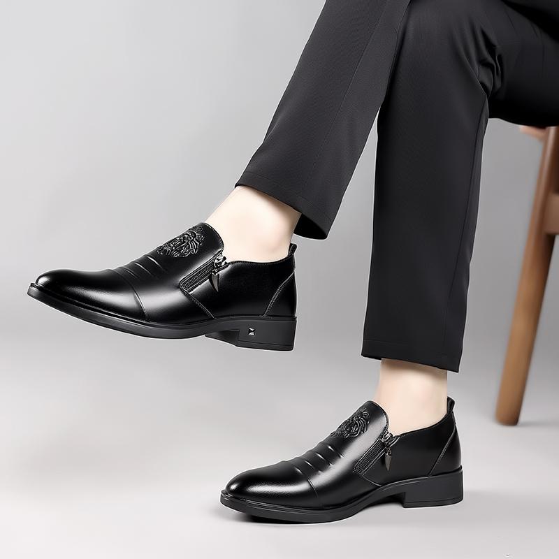 Fashion Leather Shoes For Man Genuine Leather Casual Shoes Fashion Business Oxford Shoes High Quality Designer Work Shoes