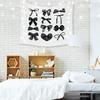 LiTiu Black Bow Preppy Room Decor Tapestry, Trendy Coquette Wall Decor Wall Hanging for Girls Bedroom Dorm, 50x60 in(Unframed)