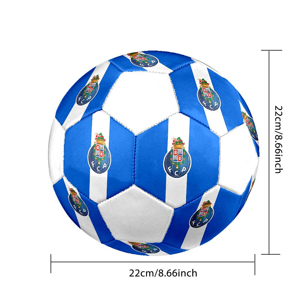 1PC FCP Logo Size 5 Soccer Ball PrahaIndoor Soccer Ball Colorful All Ages Machine Stitched PVC Competition Ready Durable High-Bounce