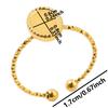 6pcs/lot Gold Plated Stainless Steel Base Rings Settings DIY Blank Knuckle Rings for Women Jewelry Charms Never Fade Wholesale