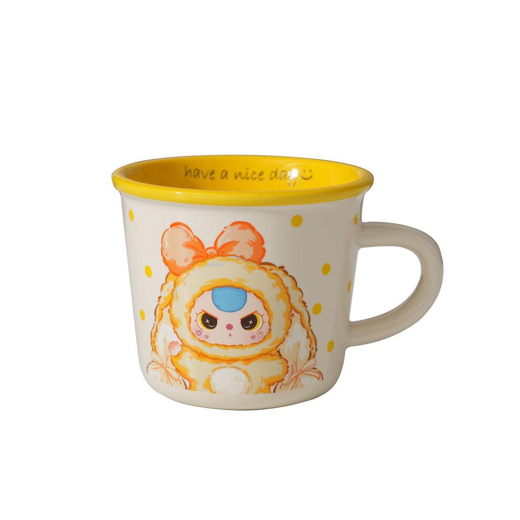 Cartoon Ceramic Breakfast Mug Cute Girl Heart Home Office Twist Cup Cup Souvenir