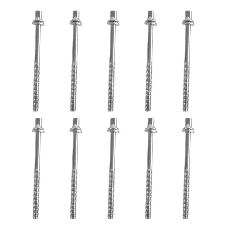 Set of 10 Drum Set Hardware Screws Drum Assembly Screws Drum Maintenance Part Metal Texture for Enhancing Durability