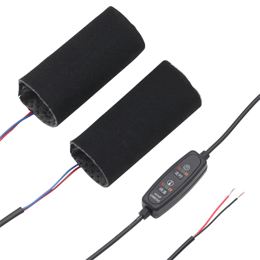 Heating Hand Grip Cover 9-15V With Three-Gear Temperature Control And Timer Switch