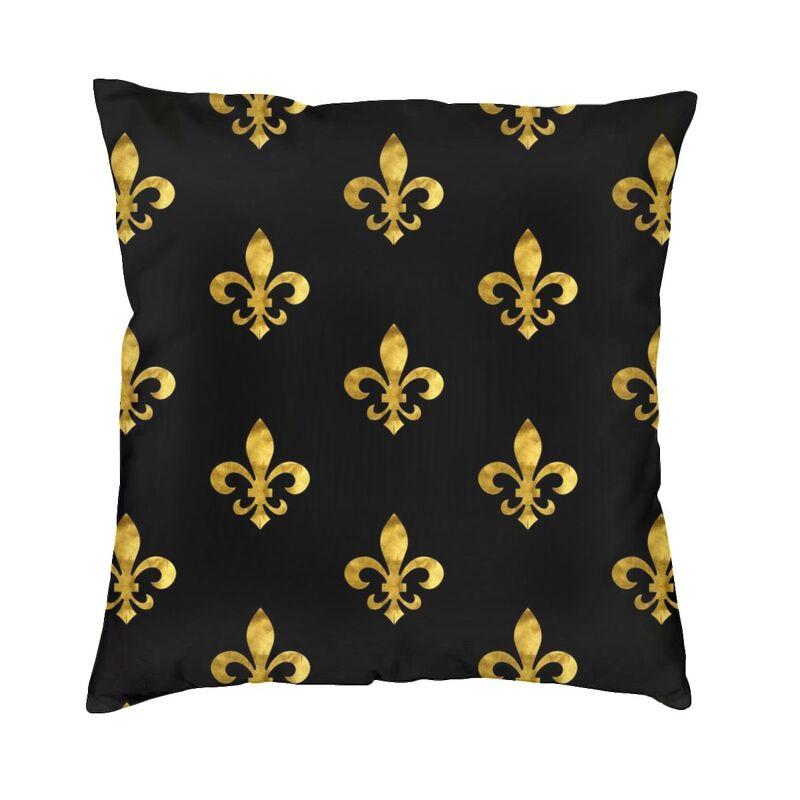 Federa per Cuscino Chic Personalizzata con Fiore di Giglio Fleur De Lis Morbida Carina Cuscino Decorativo per Soggiorno