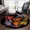 Five Nights at Freddy's Print Round Rug, Washable Floor Carpet, For Entryway Dorm Laundry Room Office Study, Home Decor Birthday Christmas Gift