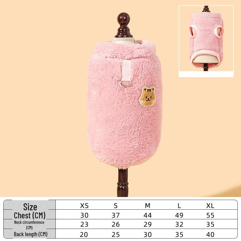 

Теплая одежда из овечьей шерсти для маленьких и средних собак - осенне-зимний комплект из хлопка для плюшевых мишек и бишонов L