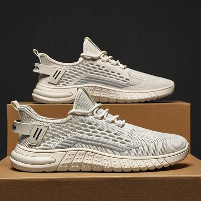 Men's Casual Sports Shoes Summer New Black Shock Absorption Running Mesh Breathable Men's Running Shoes Men's Shoes