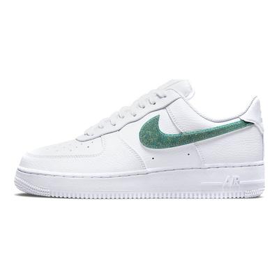 Nike Air Force 1 Low Glitter Swoosh - Celery Naiste Tennised Valge Hall-Udune Mustunud-Sinine DH4407-100