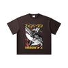 260 GSM Double Yarn 32 Count 100% Cotton Chainsaw Man V43 Denji Print Unisex Heavy Cotton T Shirt