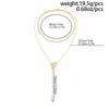 IngeSight.Z Retro Double Round Charm Layered Necklace for Women Creative Bohemian Pendant Neck Accessories Fashion Jewelry 2026