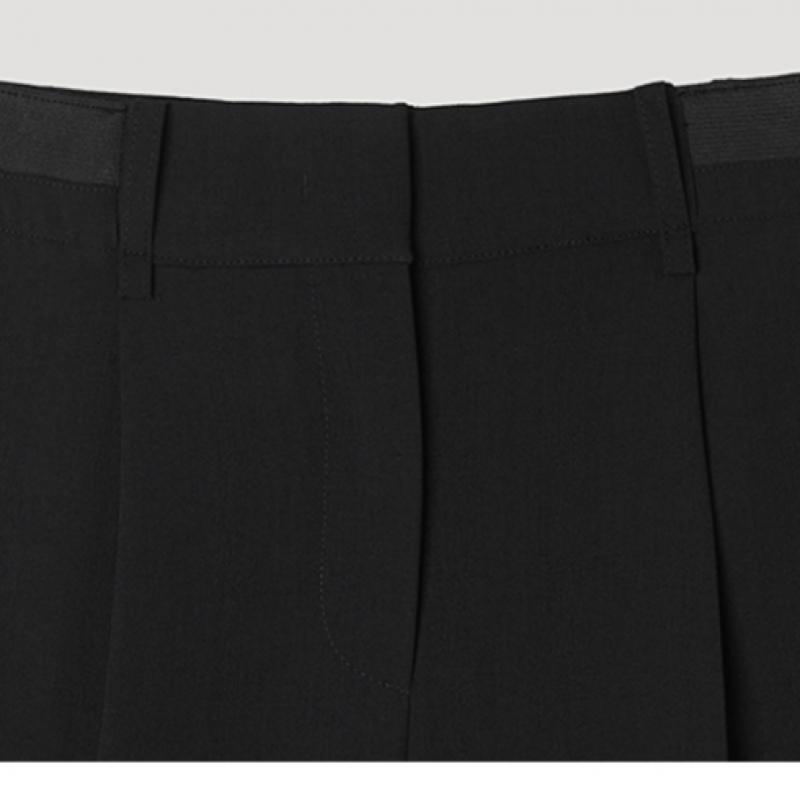 She S miSS White Flap Pocket Pleated Wide pantS SwwSlp22160 Bk