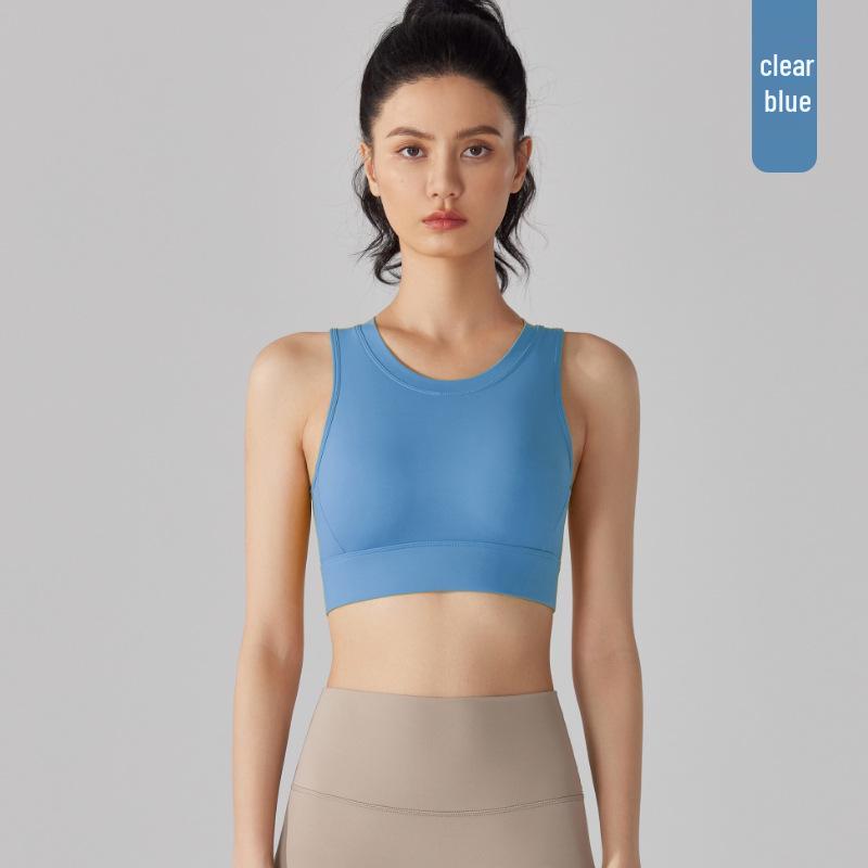 

Революционный спортивный бюстгальтер с защитой от просвечивания: Ударопрочный жилет для бега и йоги с высокой степенью поддержки, цельной чашкой и стильным дизайном спины. L