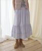Manggomaenipeullijeu Cake Lace Skirt_Light Blue