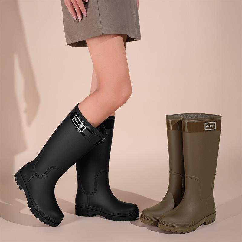 Fashion rain boots cm extra high rain shoes women's water boots waterproof outer wear water shoes long rubber shoes