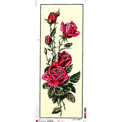 Penelope Canvas Antique Rose Red 25x60cm