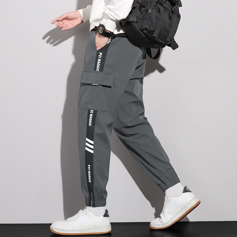 

Модные мужские брюки-карго с несколькими карманами и буквенным принтом, повседневные брюки, уличная одежда, брюки-шаровары в стиле хип-хоп, брюки, одежда 8XL
