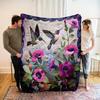 Hummingbird Flannel Blankets For All Seasons Suitable For Sofa Beds Office Blankets Digital Printed Flannel Blankets
