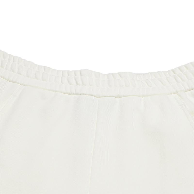 FILA Original Fashion Classic Comfortable Loose Knit Straight Leg Casual Pants Women bottoms Cloud-White F11W549604FIV